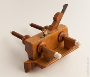 All Boxwood Plow Plane by D.R. BARTON ROCHESTER N.Y. circa 1832-74 EXTRA FINE!