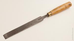 1x15 inch Long Thin W.H. CLAY LTD Boxwood Handled English Paring Chisel
