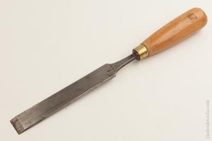 One x 12 1/2 inch ROBt SORBY Long Thin Ash Handled English Paring Chisel