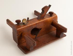 Rare & Fine! Screw Lock Moving Filletster Plane by D.P. SANBORN LITTLETON NH circa 1840-71 CRISP & FINE