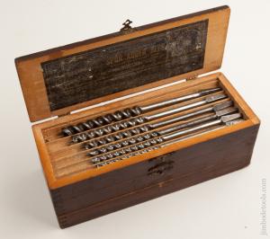 Complete Set of 13 RUSSELL JENNINGS Auger Bits in Original 3 Tiered Box - 74657