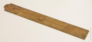 Exquisite! Two Foot Two Fold JOHN RABONE Fancy Joint Brass Rule 