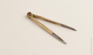 3 1/2 inch Precision Brass & Steel Dividers