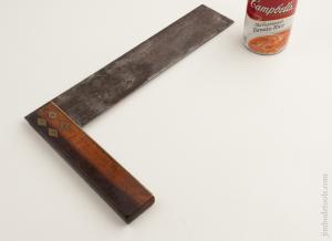 12 inch Wood and Brass Try Square