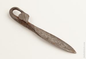 Stunning 6 5/8 inch Wrought Iron Letter Opener/Marking Knife -- 74752R