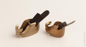 Pair of OTNER BOTNER PAT PEND Brass Round Bottom Whale Planes