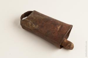 Primitive Six inch Cow Bell with Original Clapper     74664 - 74664