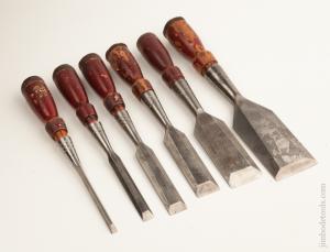 Great Set of Six STANLEY No. 750 Chisels   75067