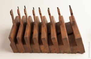 Great GRIFFITHS NORWICH  Set of Eight Side Bead Moulding Planes circa 1803-1958     75066
