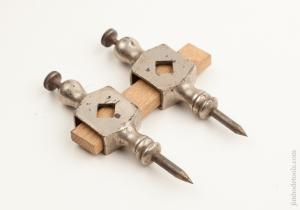 Fancy Five inch Nickel-Plated Trammel Points - 75105R