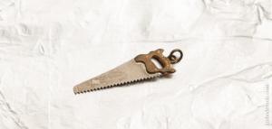 1 5/8 inch ATKINS Hand Saw Charm!     75257
