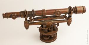 W. & L.E. GURLEY TROY NY October 16, 1883 Patent Precision 18 inch Telescoping Surveyor's Wye Level FINE in Original Box