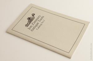 Book:  JON ZIMMERS ANTIQUE TOOLS CATALOG NO. 2      75450R