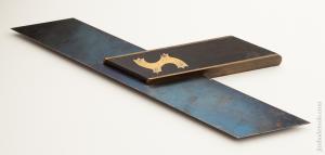 12 inch MOULSON BROS Ebony Miter Square NEAR MINT     75308U