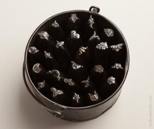 Gorgeous French Set of 25 Silversmith's Stamps EARLY     75767