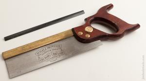 GARLICK 16 point 10 inch Rip Brass Back Dovetail Saw NEAR MINT     75726R