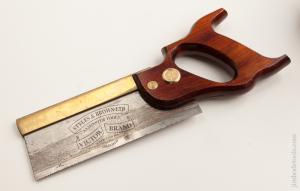 GARLICK 20 point 8 inch Rip Brass Back Dovetail Saw NEAR MINT     75727R