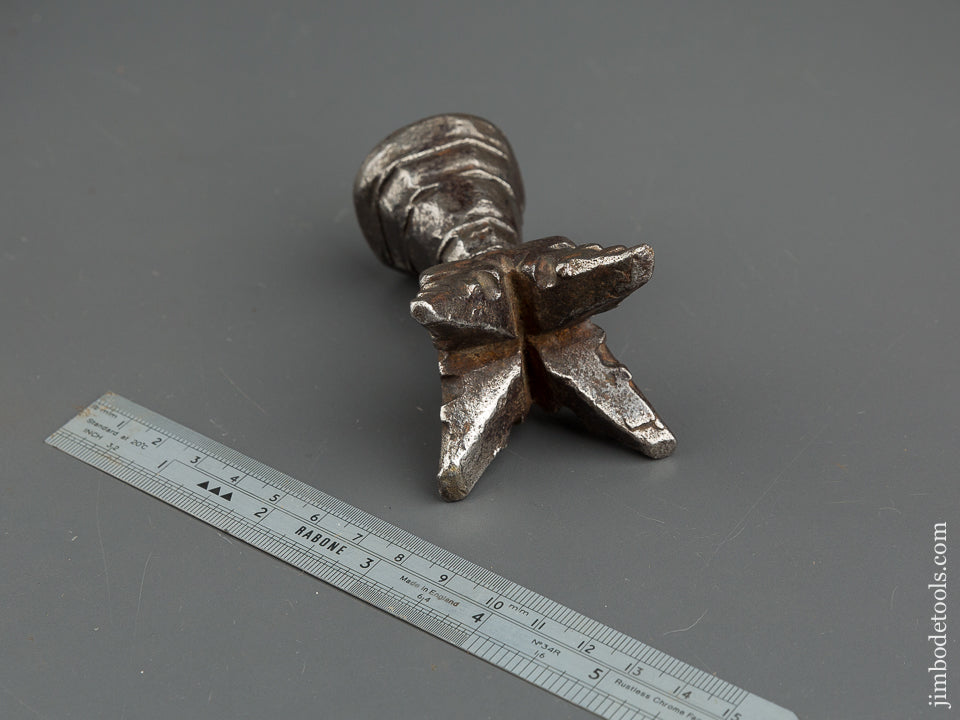 Ornate and Awesome 17th Century Anvil 3 1/8 by 1 7/8 - 49575