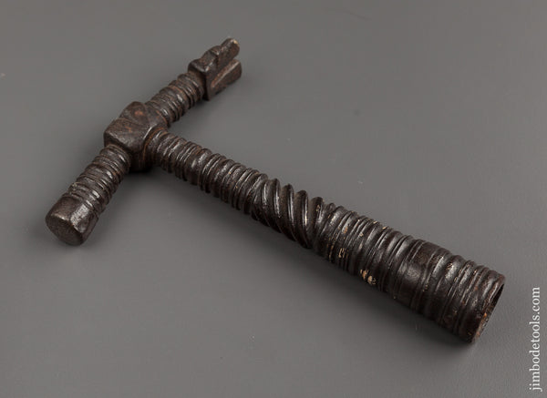 Early and Ornate Glazier's Hammer Dated 1707 Measuring 6 3/8 by 4 1/4 inches - 91265U