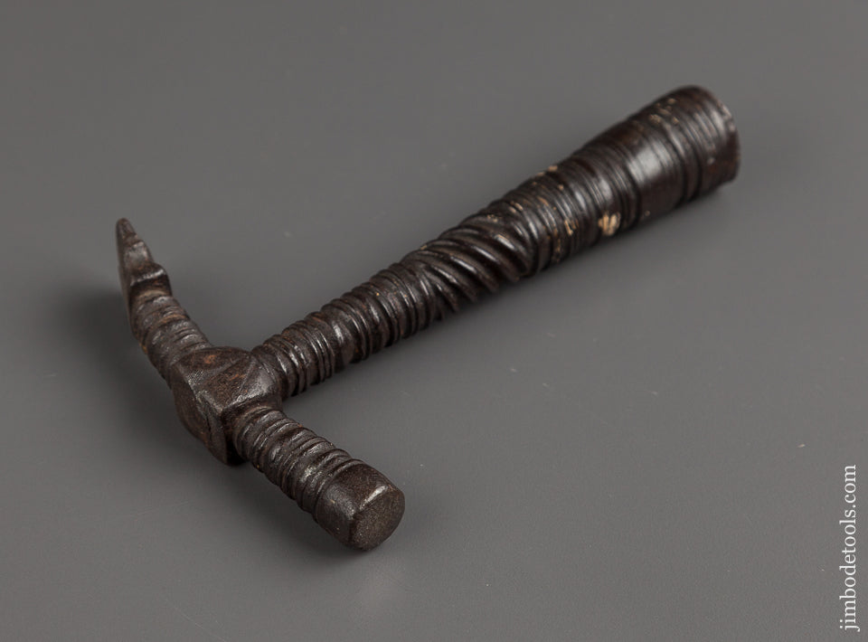 Early and Ornate Glazier's Hammer Dated 1707 Measuring 6 3/8 by 4 1/4 inches - 91265U