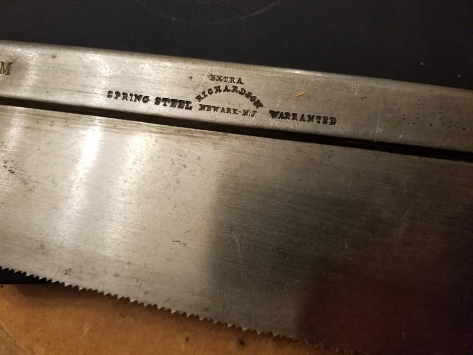 15 point 10 inch Crosscut RICHARDSON Back Saw - 84695