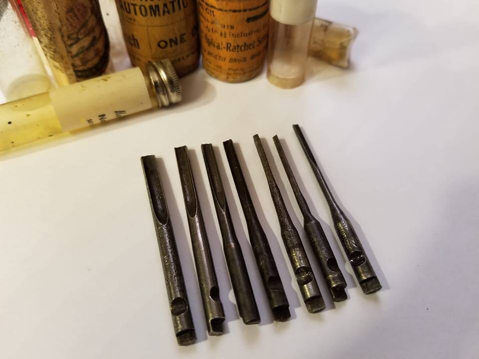 Fine Set of Seven STANLEY YANKEE Drill Bits - 84748M