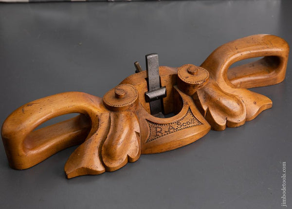 Incredible! Carved 19th Century Router Plane - EXCALIBUR 50