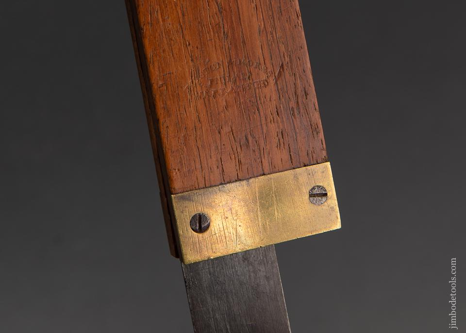 Gorgeous FISHER PATENT Rosewood and Brass Bevel by DISSTON & MORSS - Excalibur 119