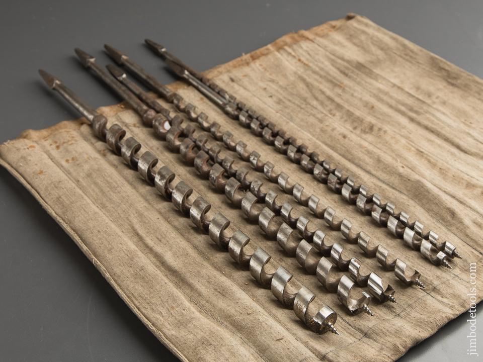 Set of Five Extra Long 16 inch Auger Bits - 88577