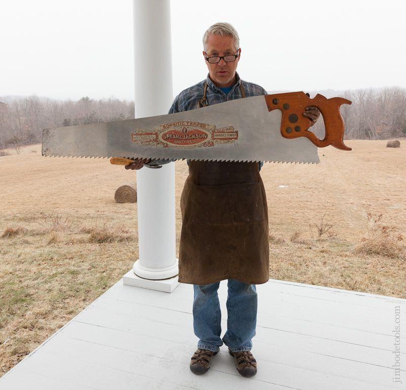 Magnificent! Giant 54 inch SPEAR & JACKSON Saw Trade Sign - 57652