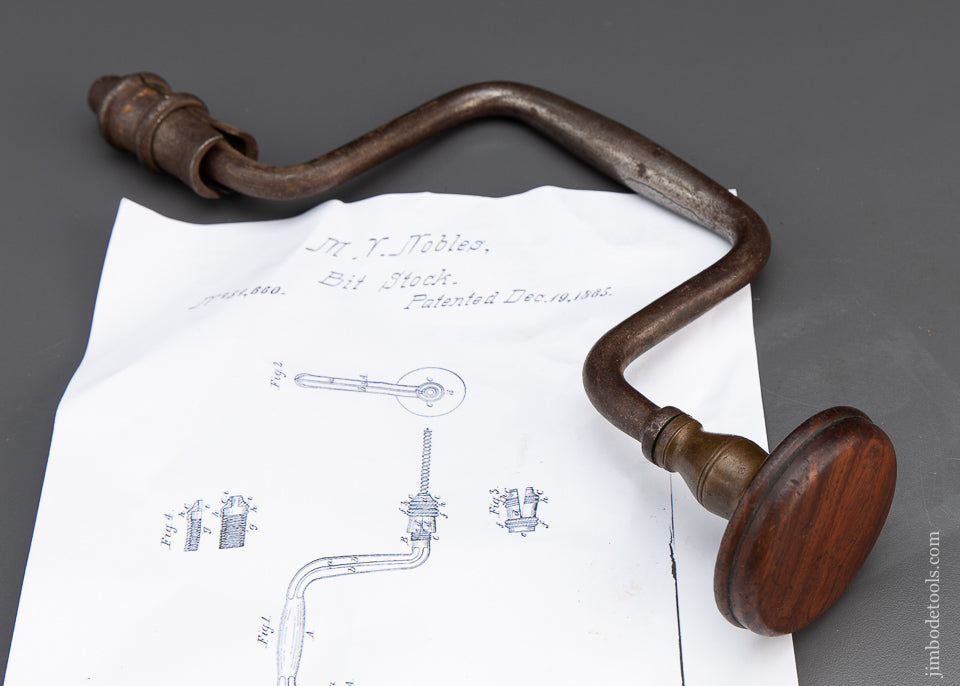 NOBLES Patent 1865 Bit Brace -- 93300