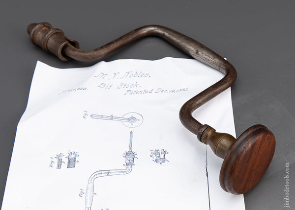 NOBLES Patent 1865 Bit Brace -- 93300