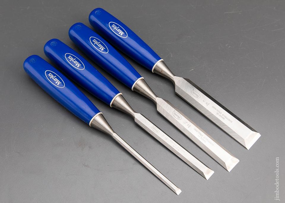 MINT Set of Four MARPLES Chisels with Decals - 93852