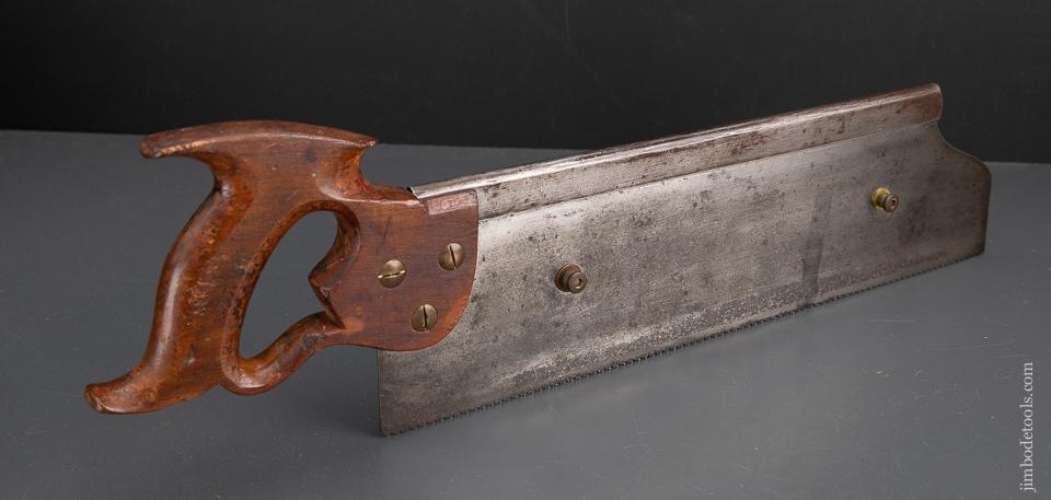 Very Rare! DISSTON No. 9 REGAN Patent Back Saw with Depth Stop - EXCALIBUR 56