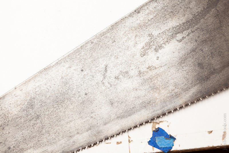 Eight point 26 inch Crosscut Hand Saw with RARE Patented Handle WILLIAM McNIECE - 57573
