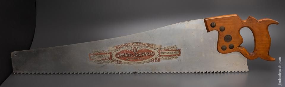 Magnificent! Giant 54 inch SPEAR & JACKSON Saw Trade Sign - 57652