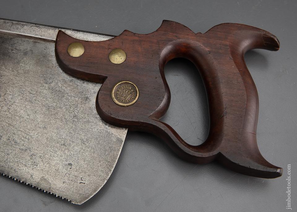 Rare DISSTON No. 8 Half Back Saw - EXCALIBUR 57