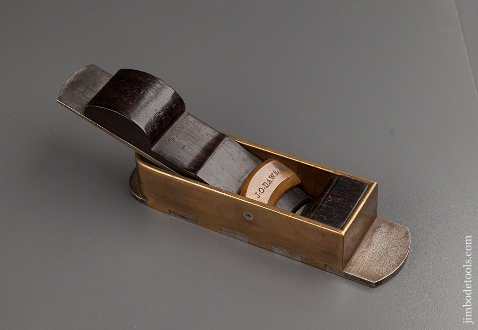 Extra-Fine! Miniature Six inch Gunmetal with Steel Sole Dovetailed Mitre Plane - 59005U