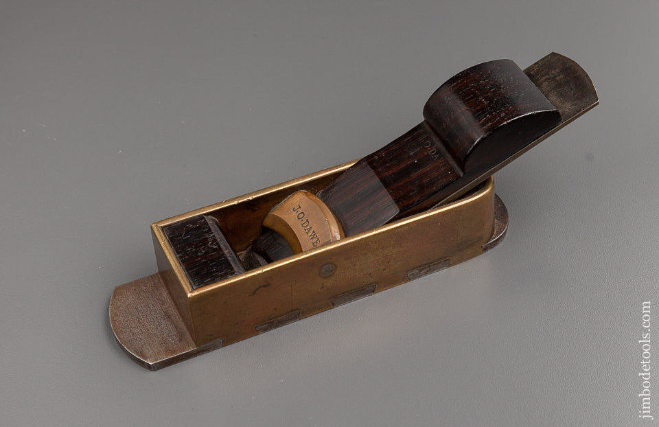 Extra-Fine! Miniature Six inch Gunmetal with Steel Sole Dovetailed Mitre Plane - 59005U