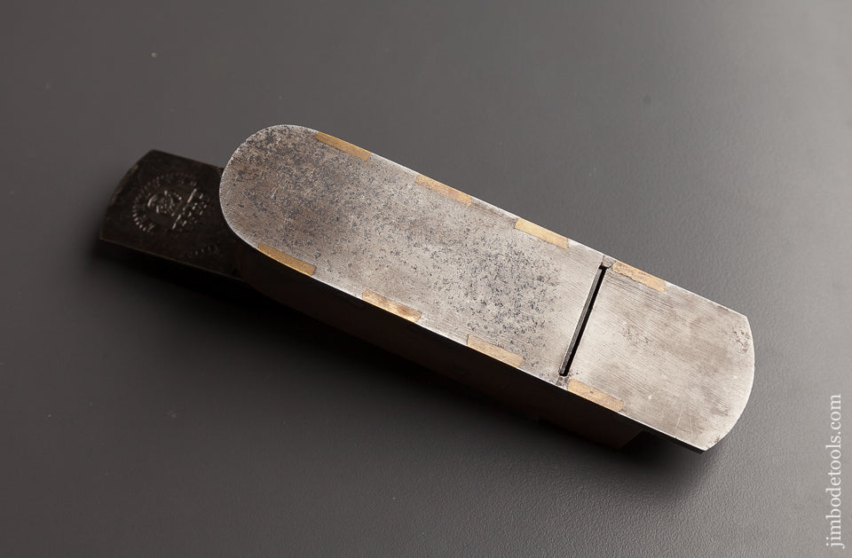 Extra-Fine! Miniature Six inch Gunmetal with Steel Sole Dovetailed Mitre Plane - 59005U