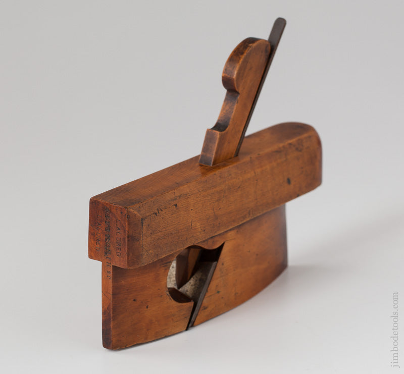 Amazing Boxwood Curved Rabbet Plane by WM. TA??? - 59144U