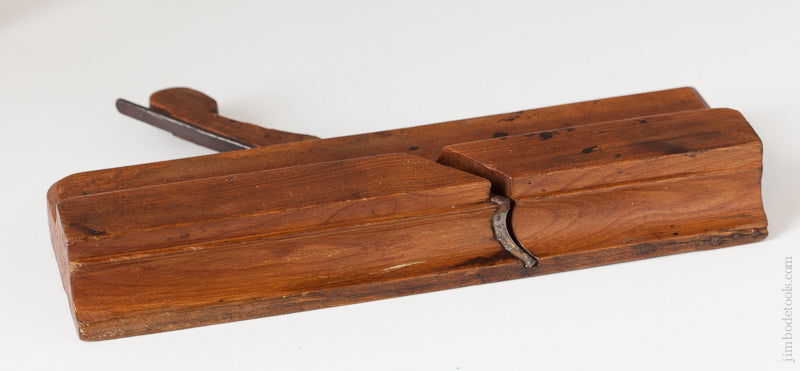 Crisp and Fine! 10 inch Yellow Birch 6/8 inch Thumbnail Molding Plane by JO, FULLER PROVIDENCE -- 59168