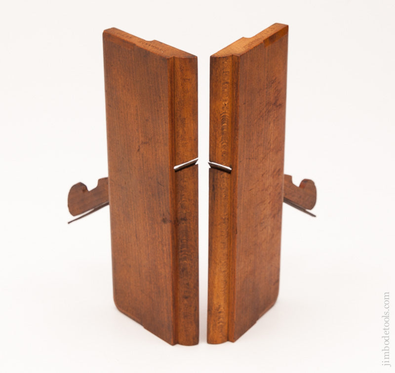 Near Mint! Unusual Stepped Form Side Round Moulding Planes by AMES LONDON circa 1800-52 - 59357U