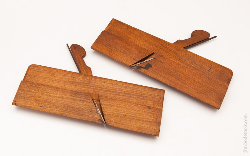 Near Mint! Unusual Stepped Form Side Round Moulding Planes by AMES LONDON circa 1800-52 - 59357U