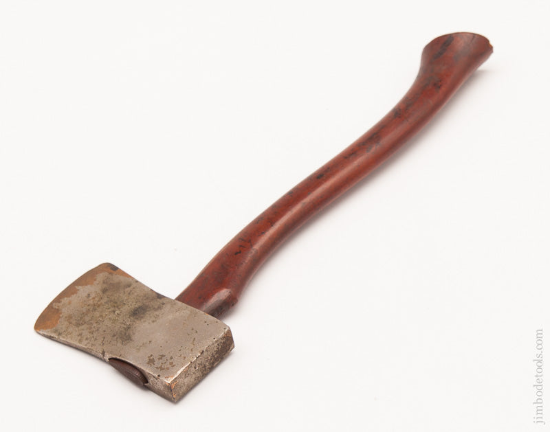 KEEN KUTTER Advertising Brass with Nickel Miniature Embossed Axe  3 1/4 x 10 inches - 59508