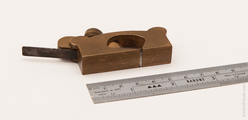 1/2 x 2 1/8 inch Miniature Brass Rabbet Plane - 59530U