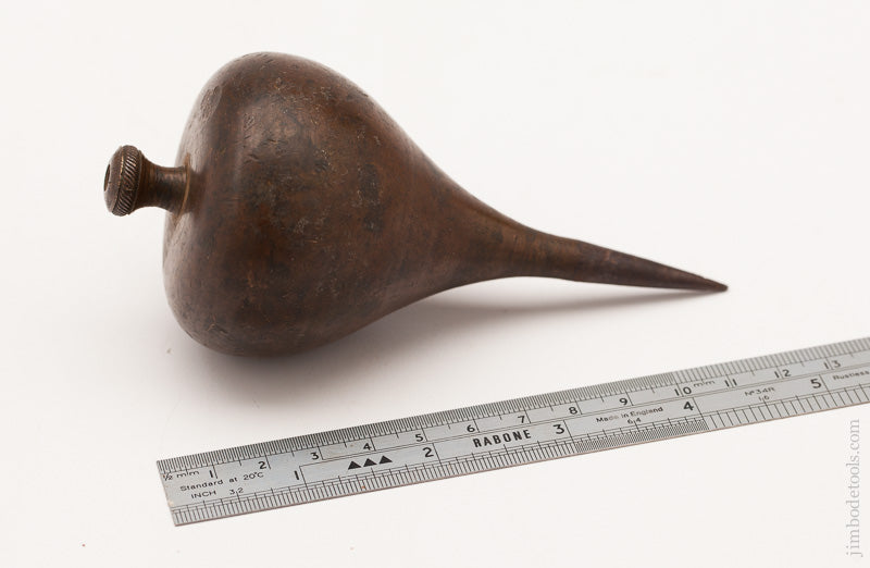 Stunning! 18th Century Brass Plumb Bob - 59674U
