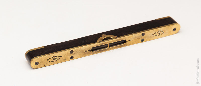 Nine inch Ebony and Brass PRESTON Level - 60223