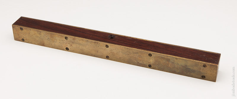 Massive! 15 inch Rosewood and Brass I&D SMALLWOOD BIRMINGHAM MAKERS 1944 Level - 60461