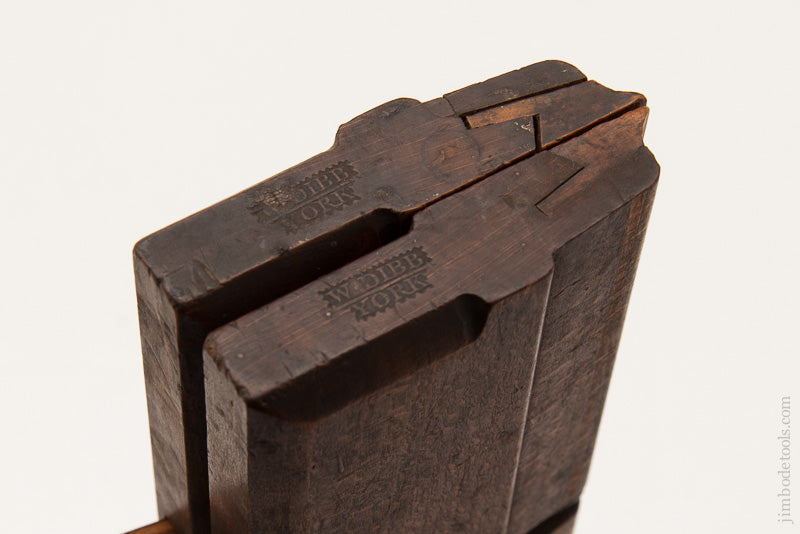 Matched Pair of Side Snipe Moulding Planes by W. DIBB YORK circa 1800-1860 - 60860